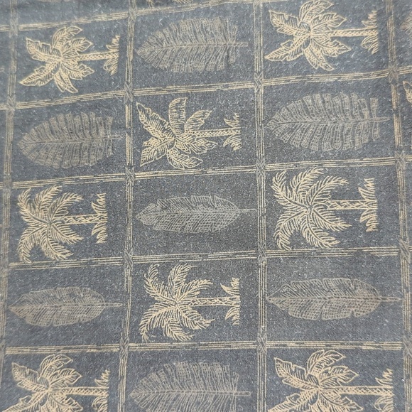 Tori Richard Mens Hawaiian Shirt Sz L 70% Silk Blend Palm Trees Peach Button Up - Picture 2 of 8